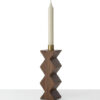 Rohmbus walnut candle holder